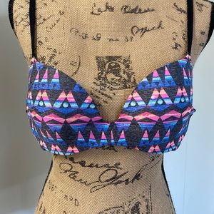 VS PINK - Tribal Pushup Bra - 32D